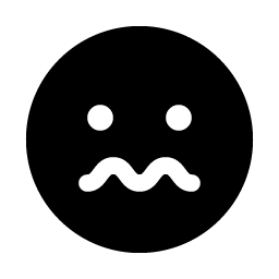 smiley nervous fill icon