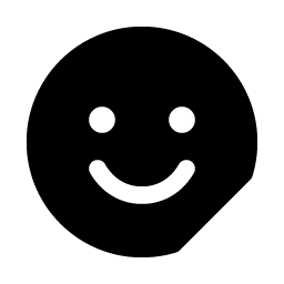 smiley sticker fill icon