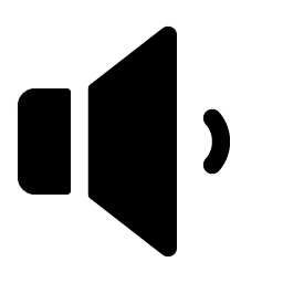 speaker low fill icon