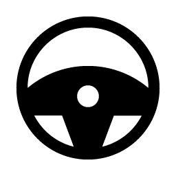 steering wheel fill icon