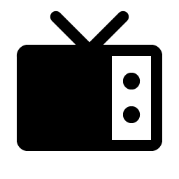 television fill icon