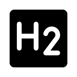 text h two fill icon