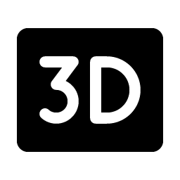 three d fill icon