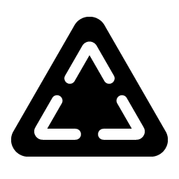 triangle dashed fill icon