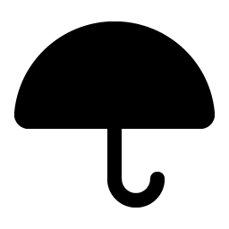 umbrella simple fill icon