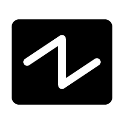 wave sawtooth fill icon