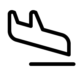 airplane landing light icon