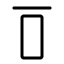 align top simple light icon