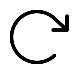 arrow clockwise light icon