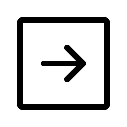 arrow square right light icon