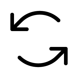 arrows counter clockwise light icon