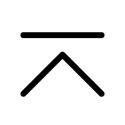 caret line up light icon