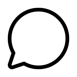 chat circle light icon