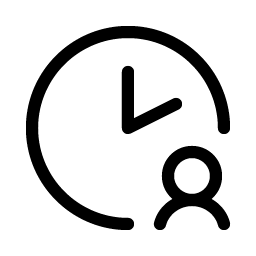 clock user light icon