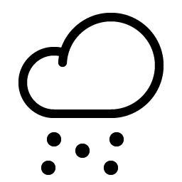 cloud snow light icon