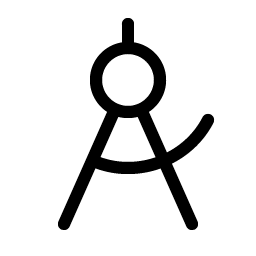 compass tool light icon