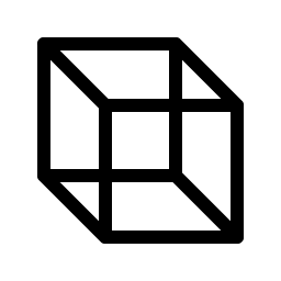 cube transparent light icon