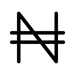 currency ngn light icon