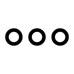 dots three outline light icon