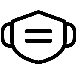 face mask light icon