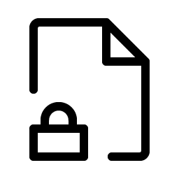 file lock light icon