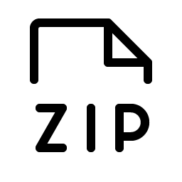 file zip light icon