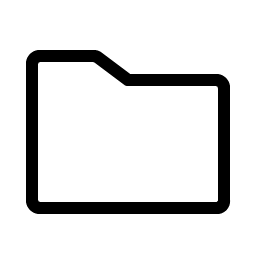 folder simple light icon