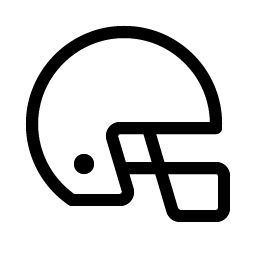 football helmet light icon