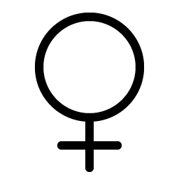 gender female light icon
