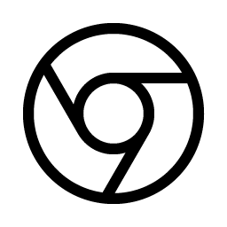 google chrome logo light icon