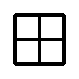grid four light icon