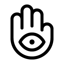 hand eye light icon