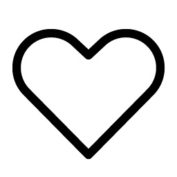 heart straight light icon