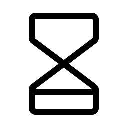 hourglass low light icon