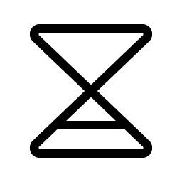 hourglass simple low light icon