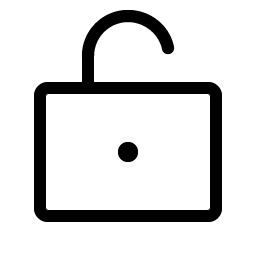 lock open light icon