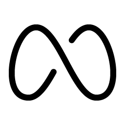 meta logo light icon