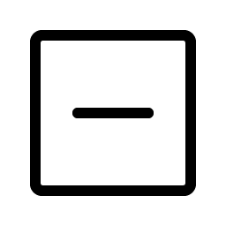 minus square light icon