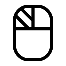 mouse left click light icon