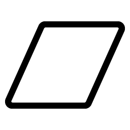 parallelogram light icon