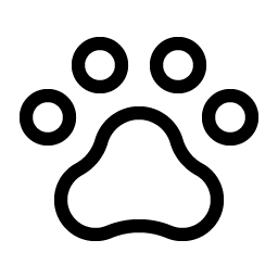 paw print light icon