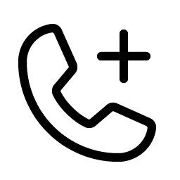 phone plus light icon