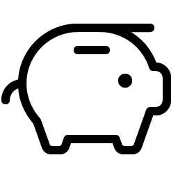piggy bank light icon
