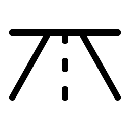 road horizon light icon
