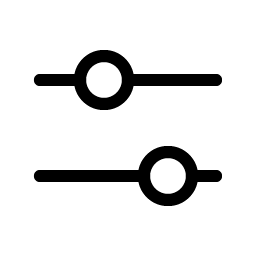 sliders horizontal light icon