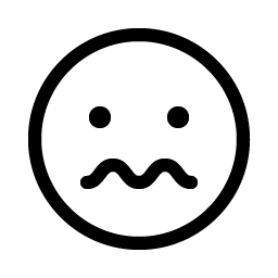 smiley nervous light icon