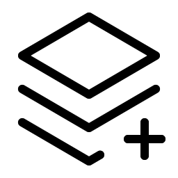 stack plus light icon