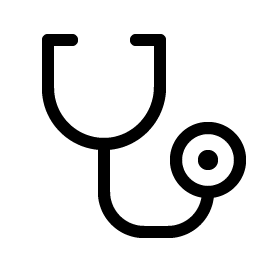 stethoscope light icon