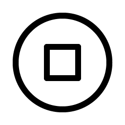 stop circle light icon