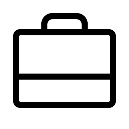 suitcase simple light icon